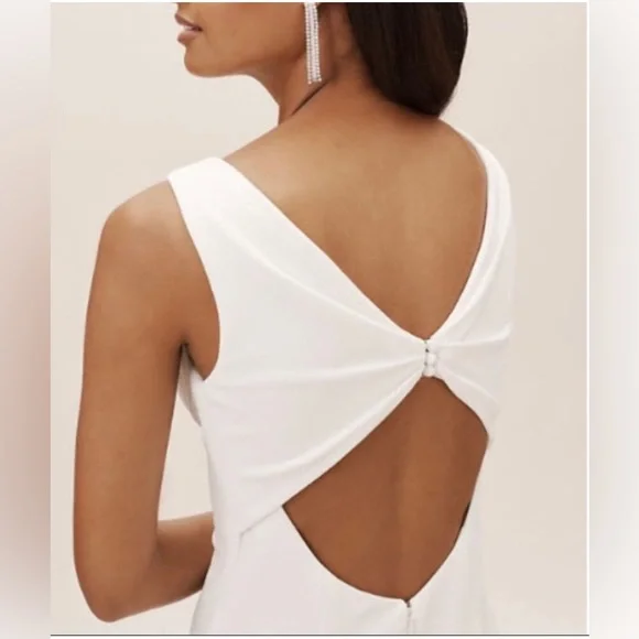 BHLDN Misty Wedding White Dress. Size 10 - Picture 3 of 15